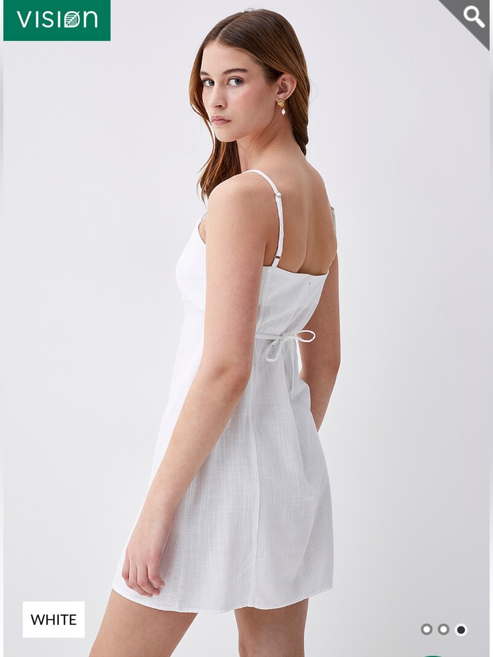 TWIK White Mini Slip Dress - Picture 3 of 8